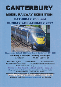 Canterbury Model Railway Exhibition 2027 Handbill